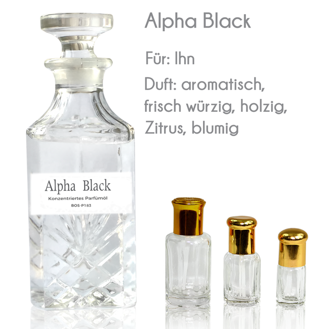 Alpha Black Parfümöl - Parfüm ohne Alkohol