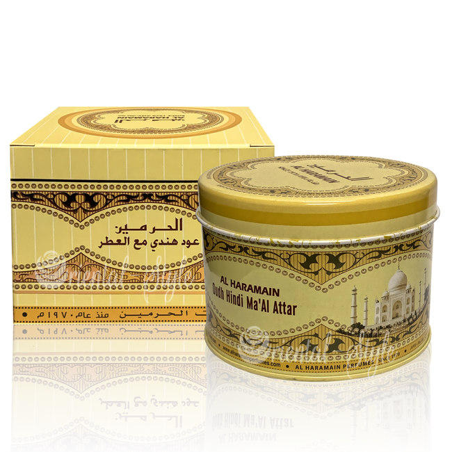 Bakhoor Oudh Hindi Ma'Al Attar Incense (50g)