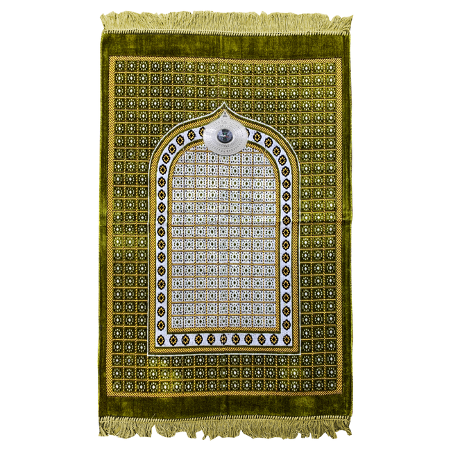 Prayer rug - Seccade With Compass In Green