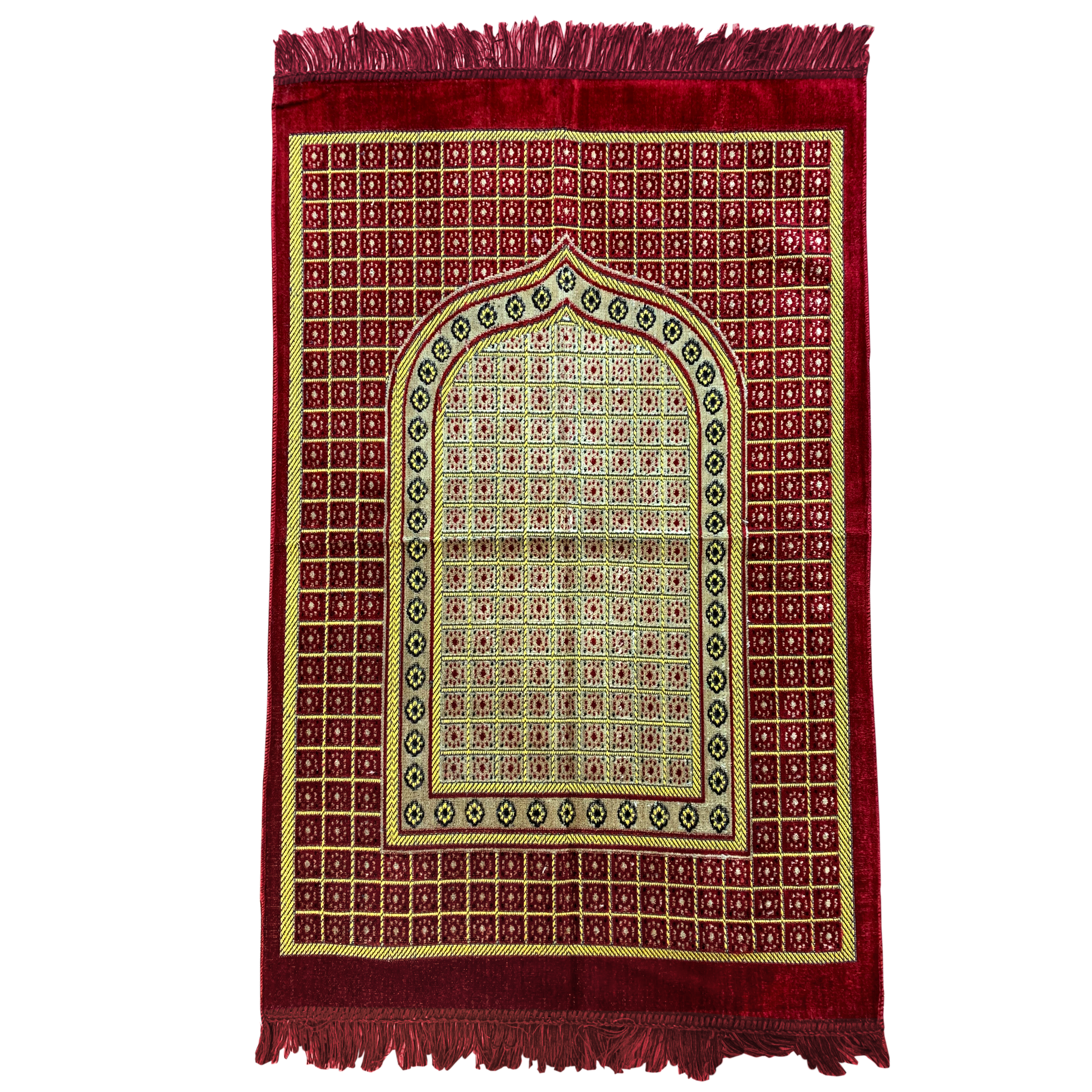 Islamic Prayer Rug Mat Red GT1911 OrientalStyle