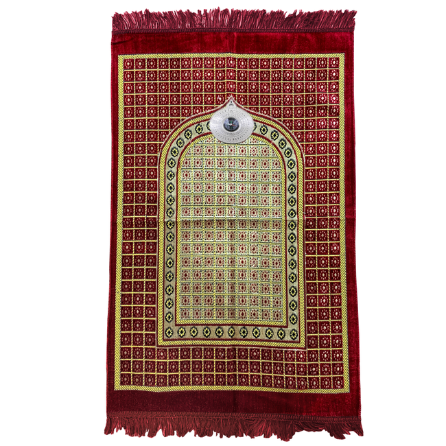 Prayer rug - Seccade With Compass In Red