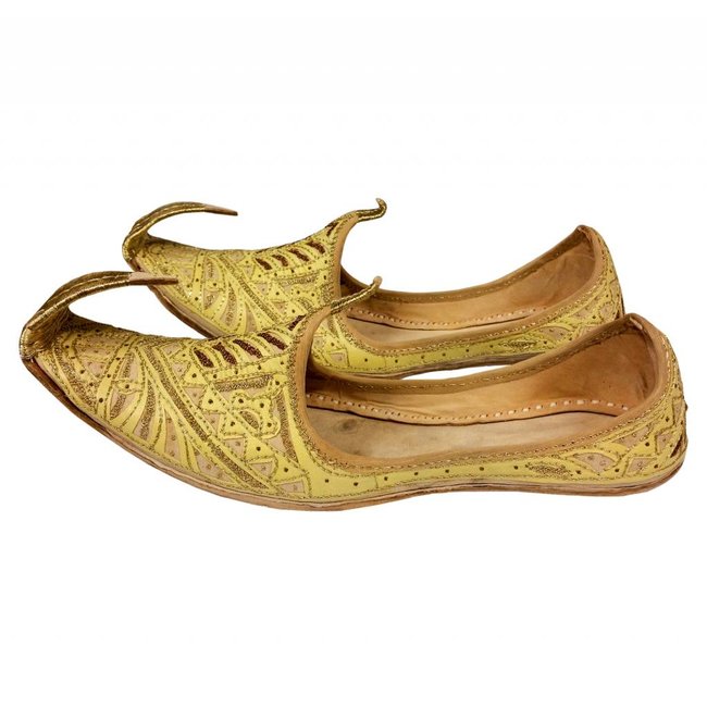 shoes golden colour