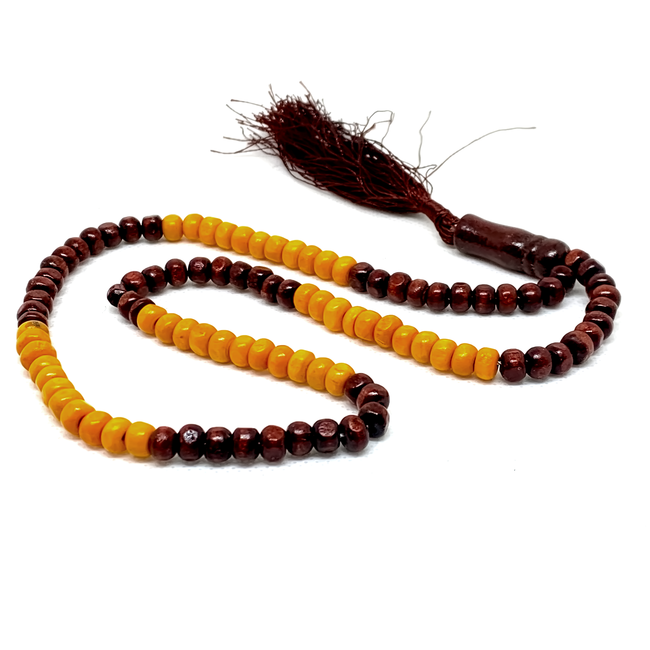 Misbaha Tasbih Prayer Beads - Wooden Round