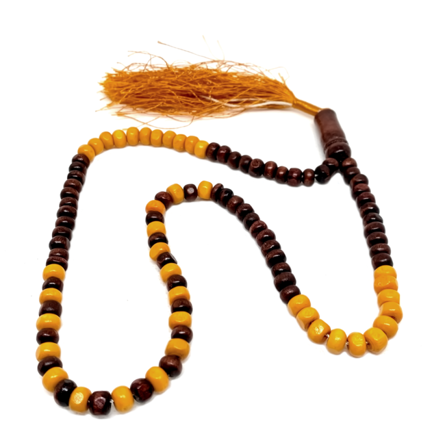 Misbaha Tasbih Prayer Beads - Wooden Round