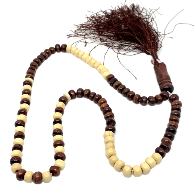 Misbaha Tasbih Prayer Beads - Wooden Round