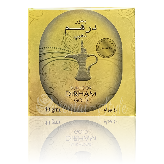 Bakhoor Bukhoor Dirham Gold Räucherwerk (40g)