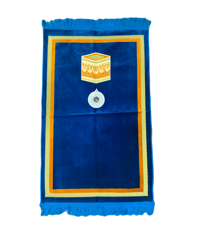 Prayer Rug Mat With Compass Islamic Mihrab RedGTQBLABLMRT3