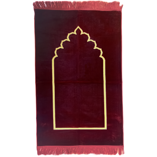 Prayer rug - seccade in red