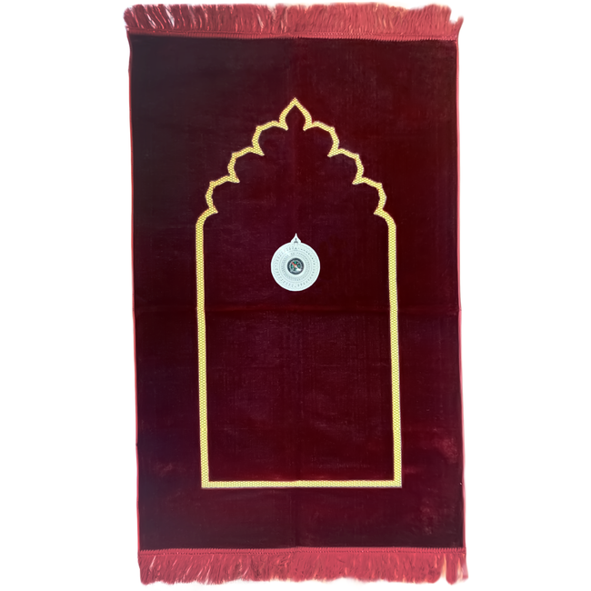 Prayer rug - Seccade With Compass In Red