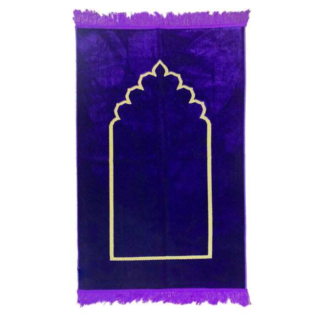 Prayer rug - seccade in purple