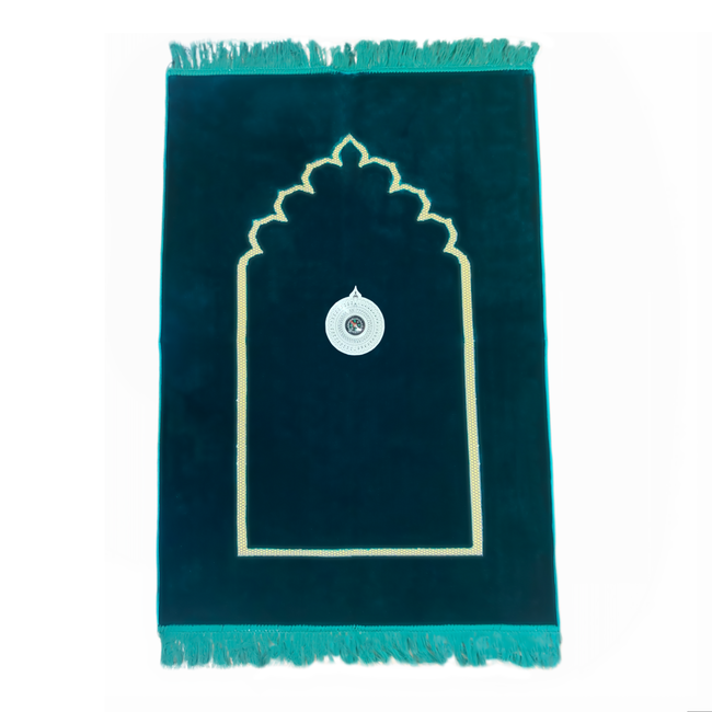 Prayer rug - Seccade With Compass In Dark Green
