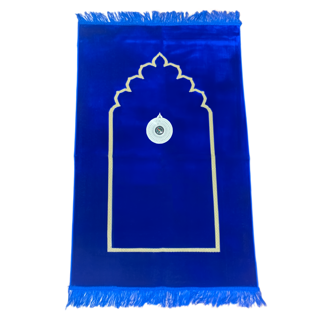 Prayer rug - Seccade With Compass In Blue