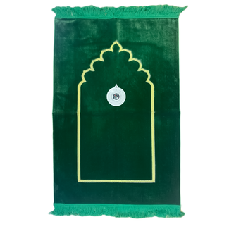 Prayer Mat with Compass - Green