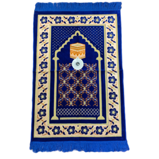 Prayer Mat with Compass - Blue