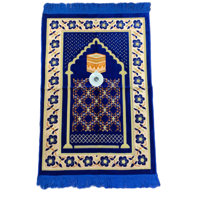 Prayer rug - Seccade With Compass In Blue