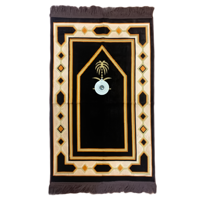 Prayer rug - Seccade With Compass In Brown