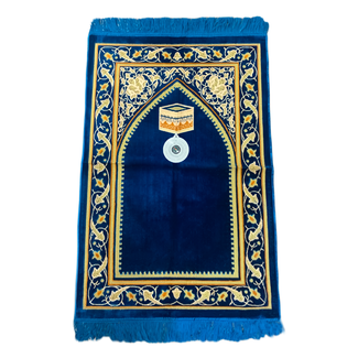 Prayer Mat with Compass - Blue