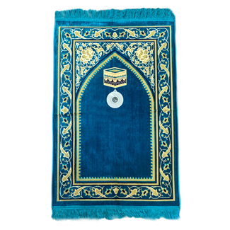 Prayer Mat with Compass - Turquoise