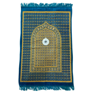 Prayer Mat with Compass - Turquoise