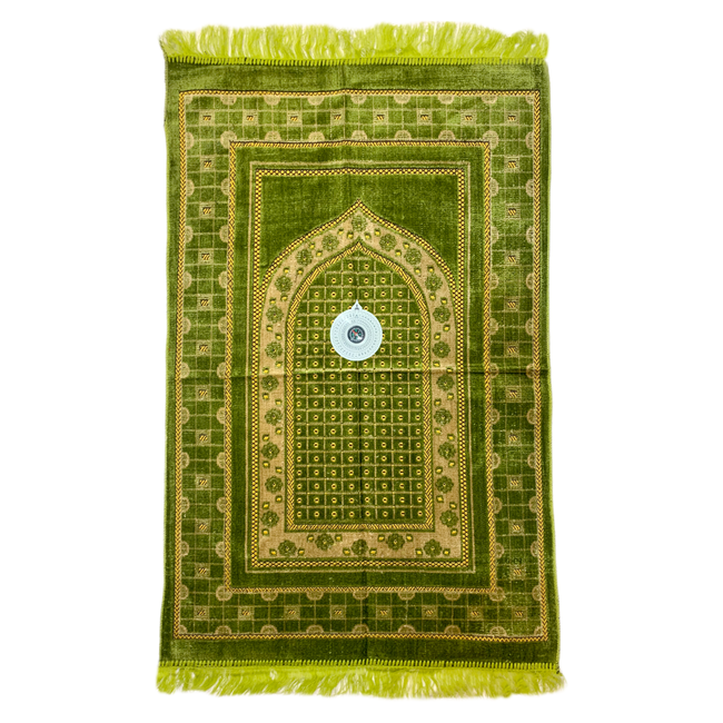 Prayer rug - Seccade With Compass In Green