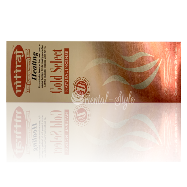 Premium Incense Sticks Nitiraj Gold Select Healing (20g)