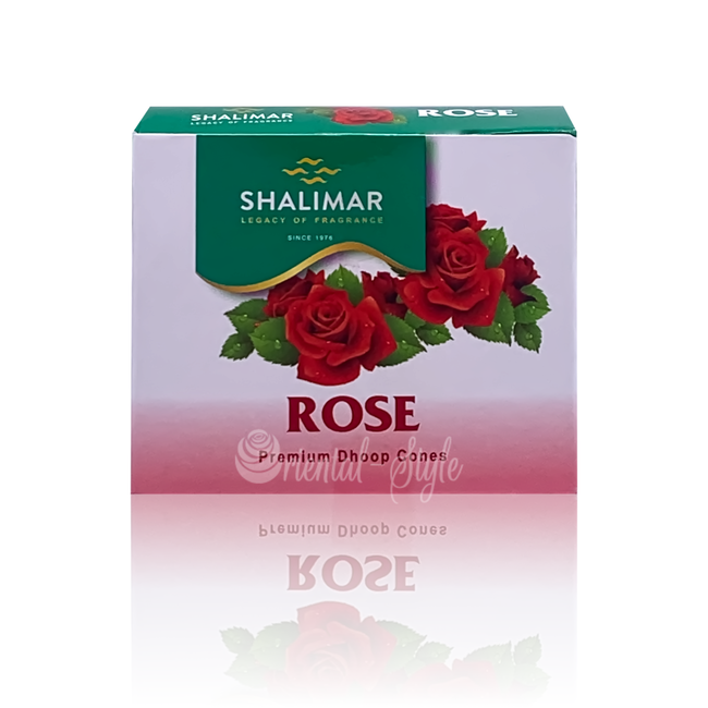 Räucherkegel Rosenblüten Shalimar (10 Stück)