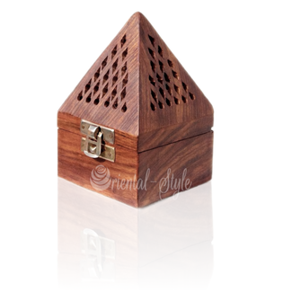 Mubkara - Incense Burner Pyramid Wood