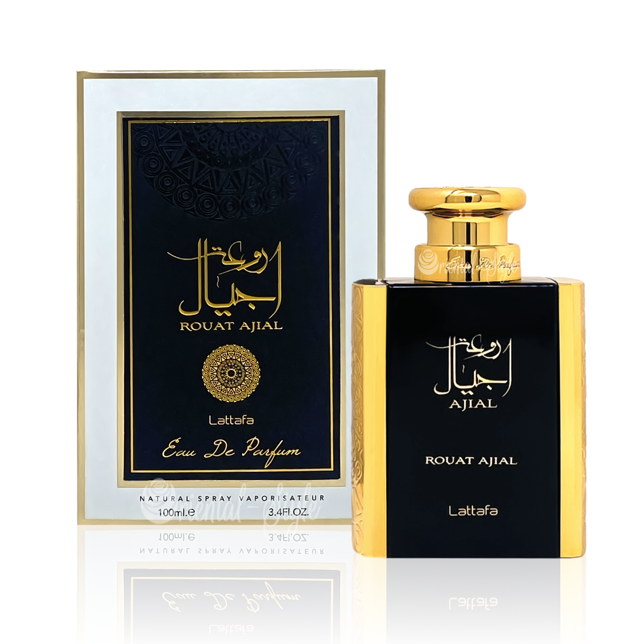 Lattafa Ajial Eau De Parfum Spray By Lattafa - 3.4 oz Lattafa Ajial Eau De Parfum Spray By Lattafa - 3.4 oz