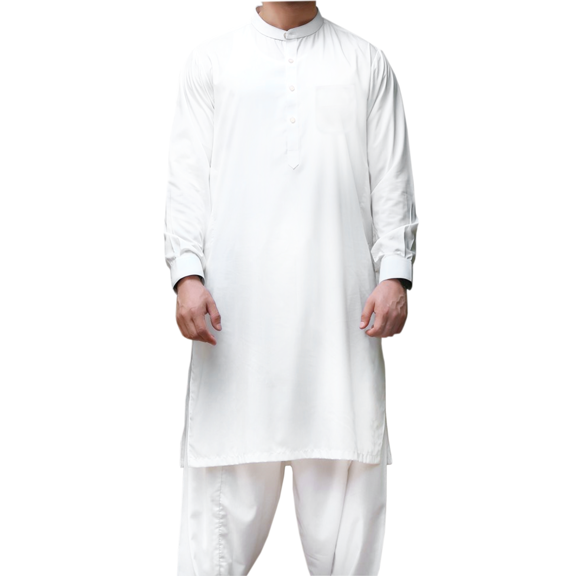 Salwar Kameez Men Cotton White ...