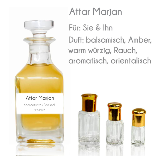 Concentrated perfume oil Attar Marjan Perfume Free From alcohol