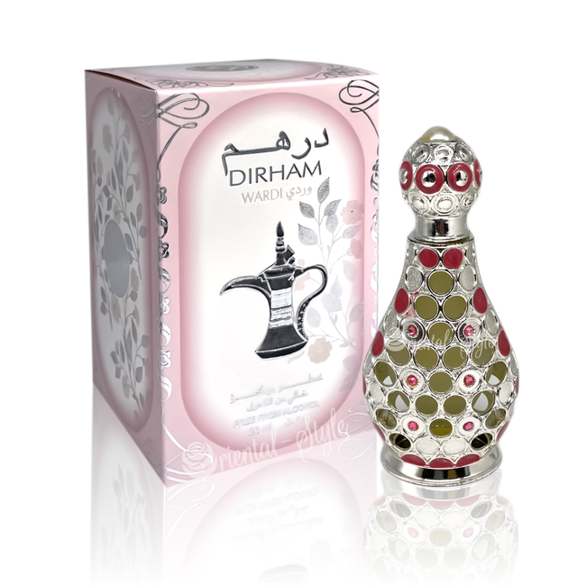 Concentrated perfume oil Dirham Wardi 20ml - Perfume free from alcohol