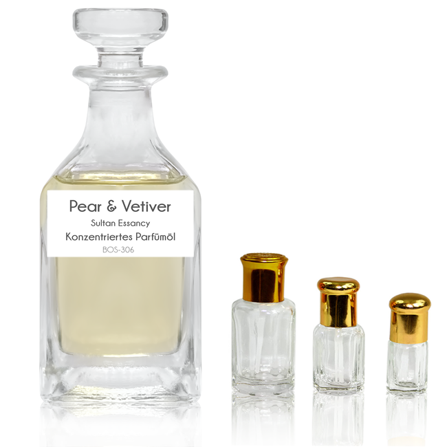 Concentrated perfume oil Pear & Vetiver - Perfume free from alcohol