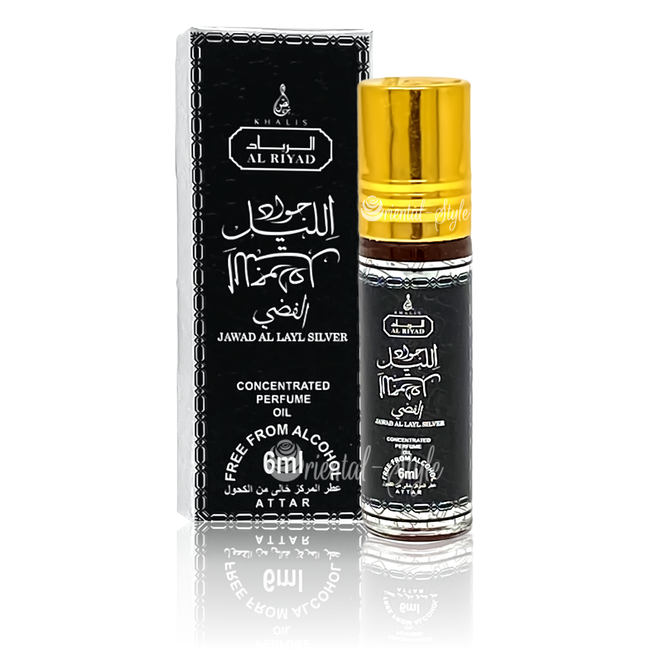 Perfume Oil Jawad Al Layl Silver Concentrated 6ml