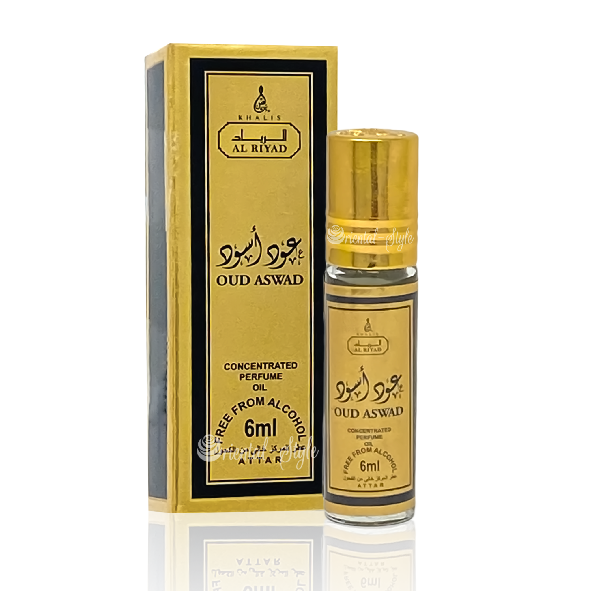 Khalis Oud Aswad Perfume Oil Attar Oriental Arabic 6ml - Oriental-Style