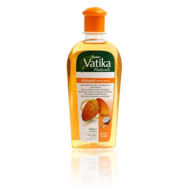 Dabur Vatika Almond Hair Oil for soft and shiny hair - Extreme Hydration