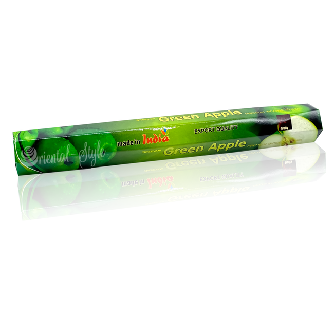 Räucherstäbchen Green Apple Sree Vani mit grünen Äpfeln (20g)