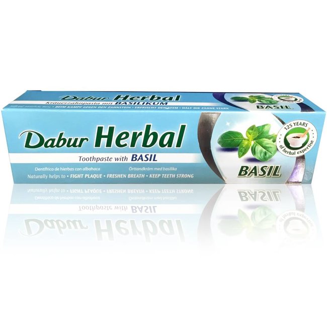 Ayurvedic Toothpaste with basil - Vegan, fluoride-free (100ml)