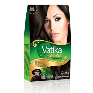 Vatika Vatika Henna Haarfarbe Schwarzbraun 60g