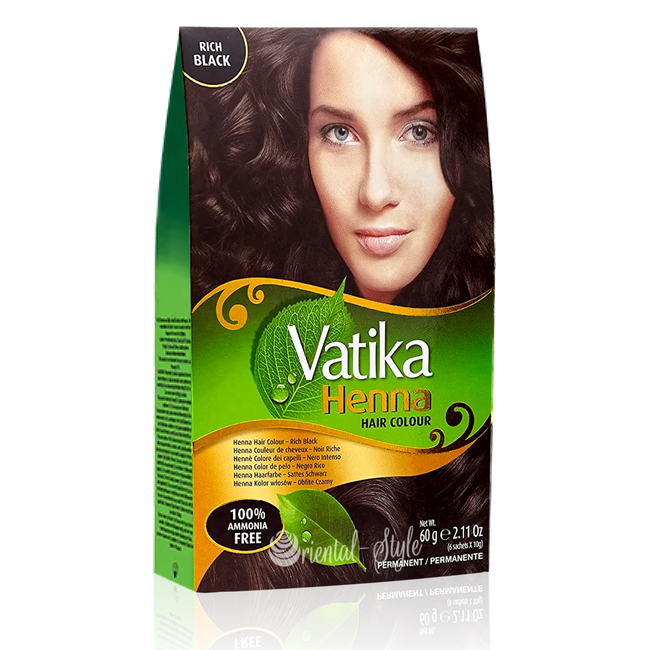 Dabur Vatika Henna Hair Colour Rich Black - Oriental-Style