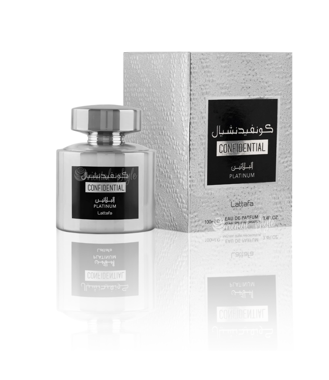 Confidential Platinum Lattafa Perfume Spray Eau de Parfum Men ...