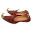 Indian Beak Shoes - Oriental Khussa In Dark Red