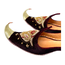 Indian Beak Shoes - Oriental Khussa In Dark Red