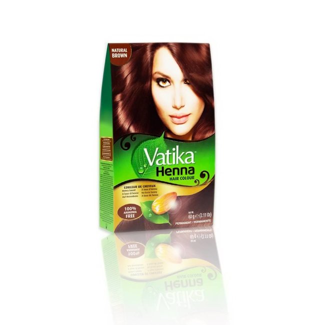 Dabur Henna Hair Colour - Natural brown with almond extract 60g