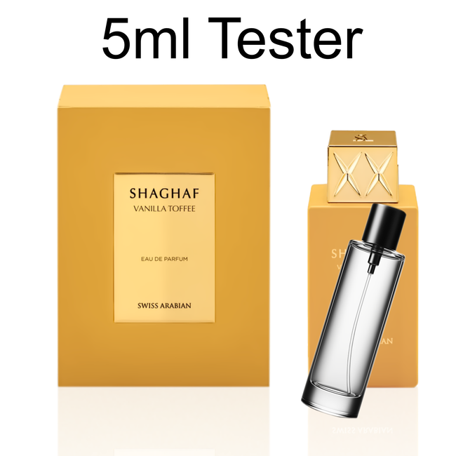 5ml Tester Shaghaf Vanilla Toffee Swiss Arabian