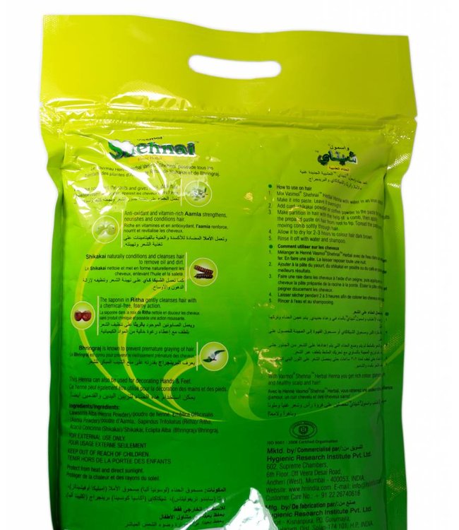 Herbal hair colour with henna Vasmol Shehnai 500g OrientalStyle