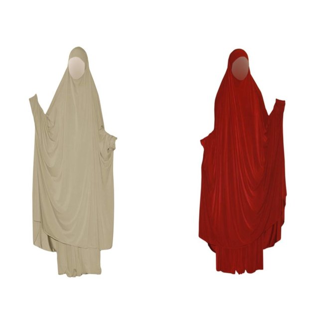 Butterfly Abaya in different colours - beige, red