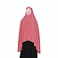 Big khimar hijab in Salmon Pink - Elastic head scarf