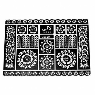 Self-adhesive henna stencils - Maxiset (38cm x 27cm)