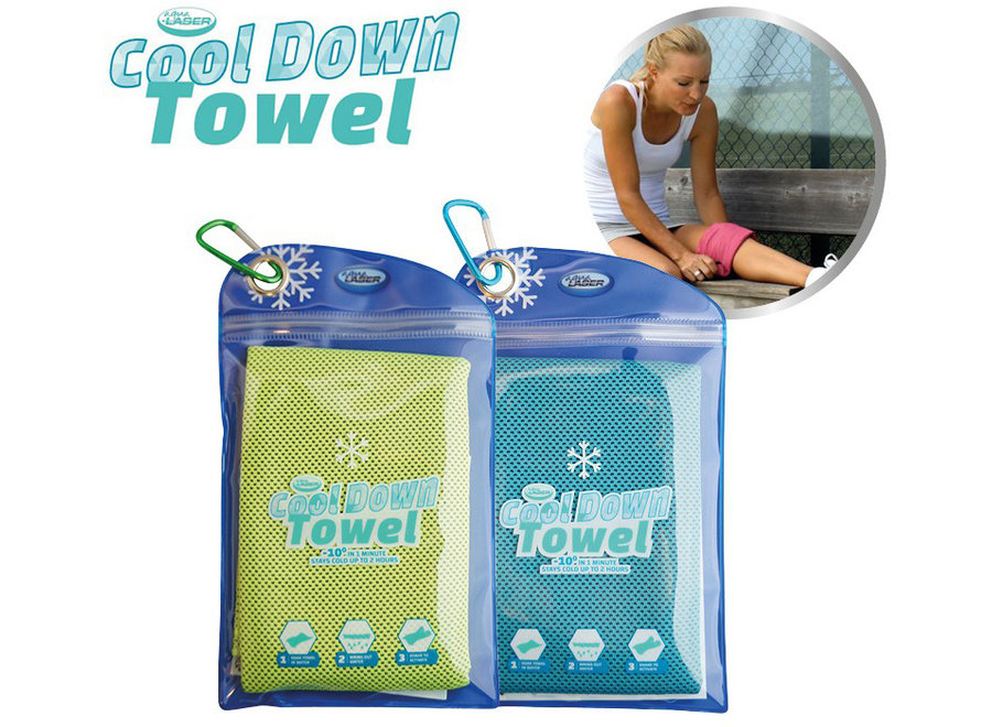 Cool Down Towel Koelhanddoek - blauw/groen CDT001