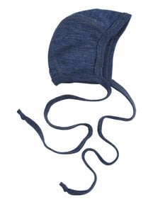 Engel Natur Baby Bonnet Wool - Navy